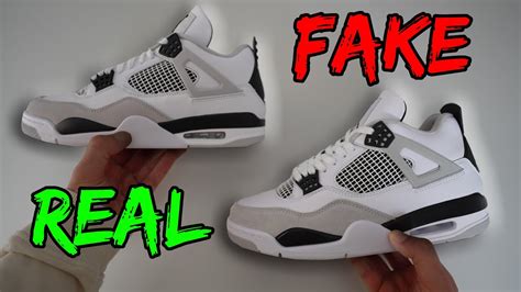 nike jordan 4 retro fake vs real|jordan 4 retros real.